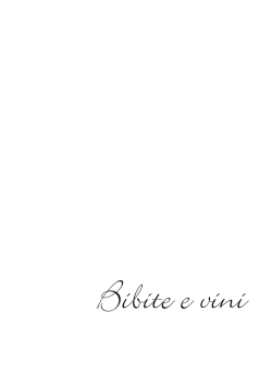 Carta dei vini Ristorante La Sosta