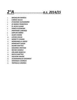 Elenco Classi Seconde Versione definitva