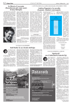 Sentieri convergenti - salotto di andrea paganini