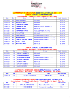 COMPIMENTI E LICENZE 2013.2014 AUTUNNALE 04