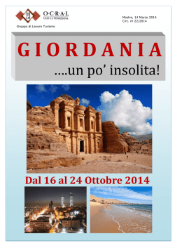 Giordania 16 oct 14 ocral - OCRAL ULSS 12 Veneziana