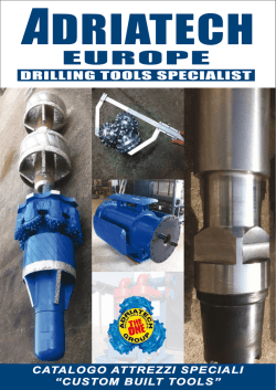 CATALOGO ATTREZZI SPECIALI &ldquo;CUSTOM BUILT TOOLS&rdquo;
