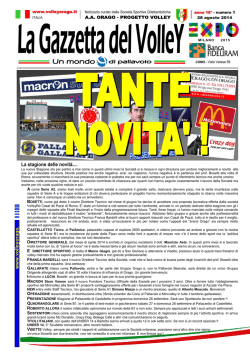 La stagione delle novit&agrave;.