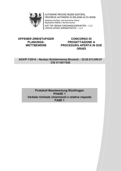 7_ Phase 1 - Provincia Autonoma di Bolzano