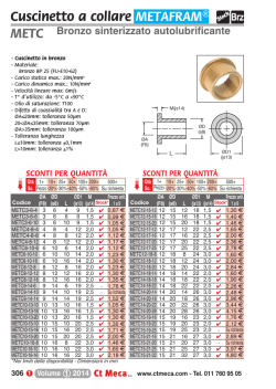 Cuscinetto a collare METAFRAM® METC