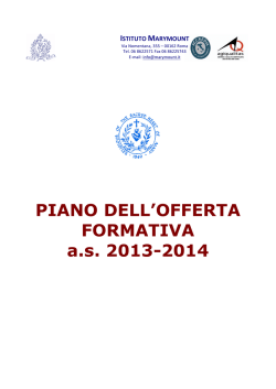 POF - Istituto Marymount