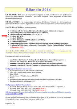 Bilancio 2014 - Il Commercialista Telematico