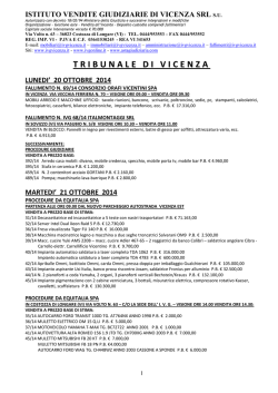 tribunaledivicenza - Istituto Vendite Giudiziarie di Vicenza