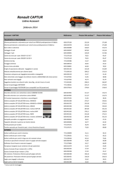Listino accessori - feb 2014