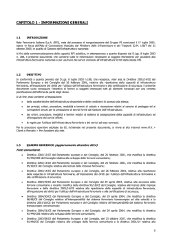 8 CAPITOLO 1 - INFORMAZIONI GENERALI