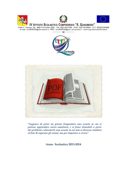 POF2013-14 - IV Istituto comprensivo "SALVATORE QUASIMODO