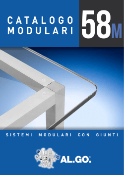 Catalogo modulari e giunti