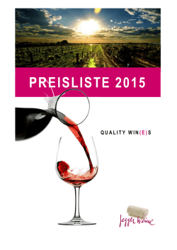 PREISLISTE 2015