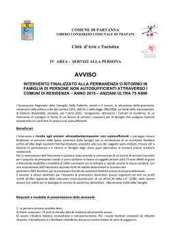 AVVISO ANZIANI - Comune di Partanna