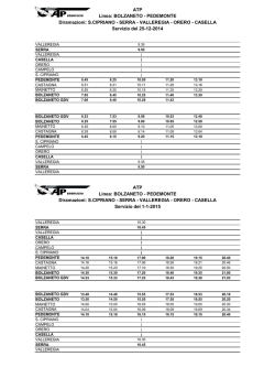 25 Dicembre e 1 Gennaio