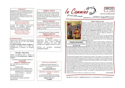 In Cammino - Comunit&agrave; Pastorale Santa Maria in Binda