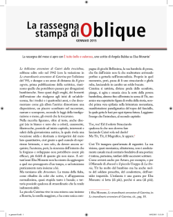 La rassegna stampa di Oblique