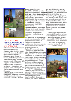 CASTELDELCI (RN) GIORNATE MEDIEVALI NELLE TERRE DEI