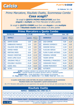 quota combo - Punto Snai Marche