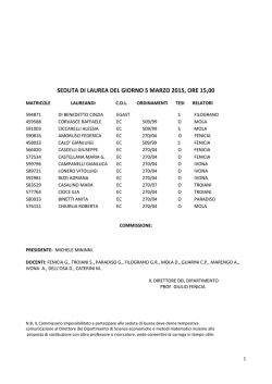 sedute di laurea