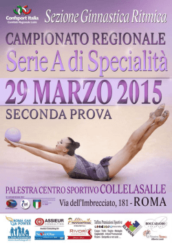 II prova - Confsport Lazio