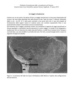 Problemi di simulazione della seconda prova di Scienze Esami di