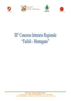 Scarica il Bando - Pro Loco Montagano
