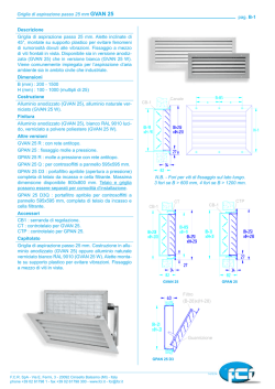 Griglia di aspirazione passo 25 mm GVAN 25 pag. B-1