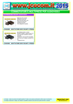 COMMUTATORI E MULTIPRESE PER AUDIOVIDEO