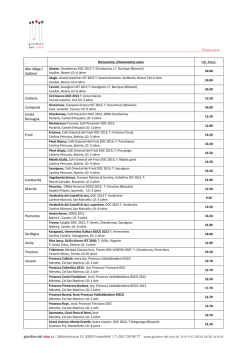 Preise / Bestellung - Giardino del vino