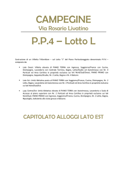 CAMPEGINE P.P.4 – Lotto L