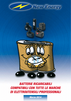 Catalogo Batterie Elettro Utensili