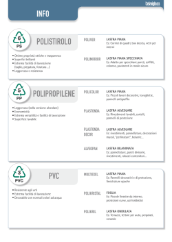 INFO POLISTIROLO POLIPROPILENE POLICOLOR PVC