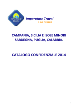 CATALOGO CONFIDENZIALE 2014