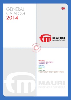 GENERAL CATALOG - F.lli Mauri srl