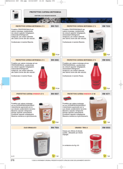 lubrificanti e ingrassaggio