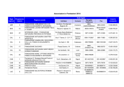 Elenco Associazioni e Fondazioni 2014 ( PDF, 253 Kb )