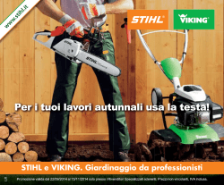 STIHL e VIKING. Giardinaggio da professionisti