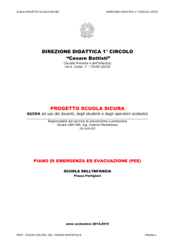 GUIDA p.zza Partigiani 2014/2015 - I&deg; Circolo didattico Cesare Battisti
