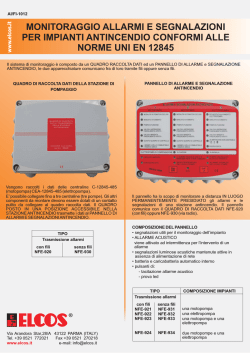 MONITORAGGIO ALLARMI E SEGNALAZIONI PER