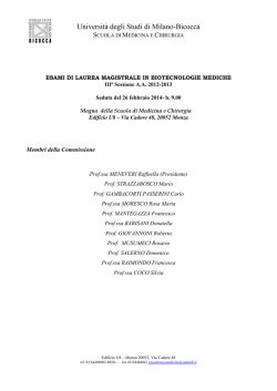 Universit&agrave; degli Studi di Milano-Bicocca