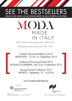 Moda Made in Italy Advertising for Buyers