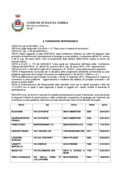 approvazione graduatoria san michele