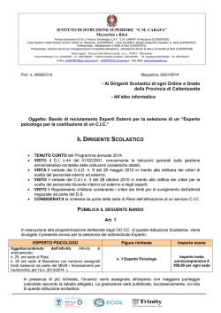 IL DIRIGENTE SCOLASTICO