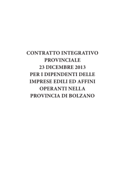 Accordo per il rinnovo del contratto integrativo prov