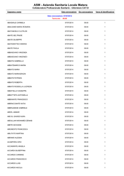 ASM - Azienda Sanitaria Locale Matera