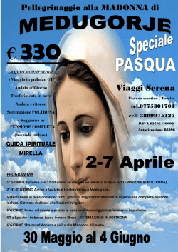 € 330 - Viaggi Serena