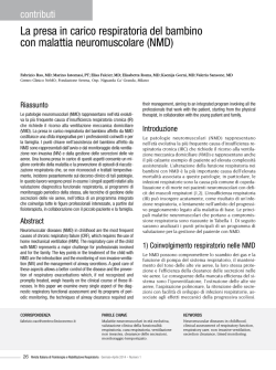 La presa in carico respiratoria del bambino con malattia