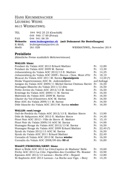 November 14 - Leuberg Weine