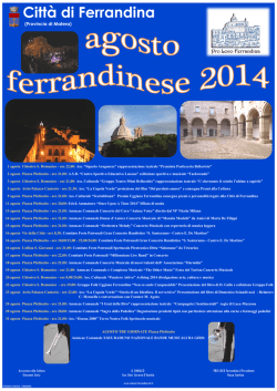 AGOSTO FERRANDINESE 2014